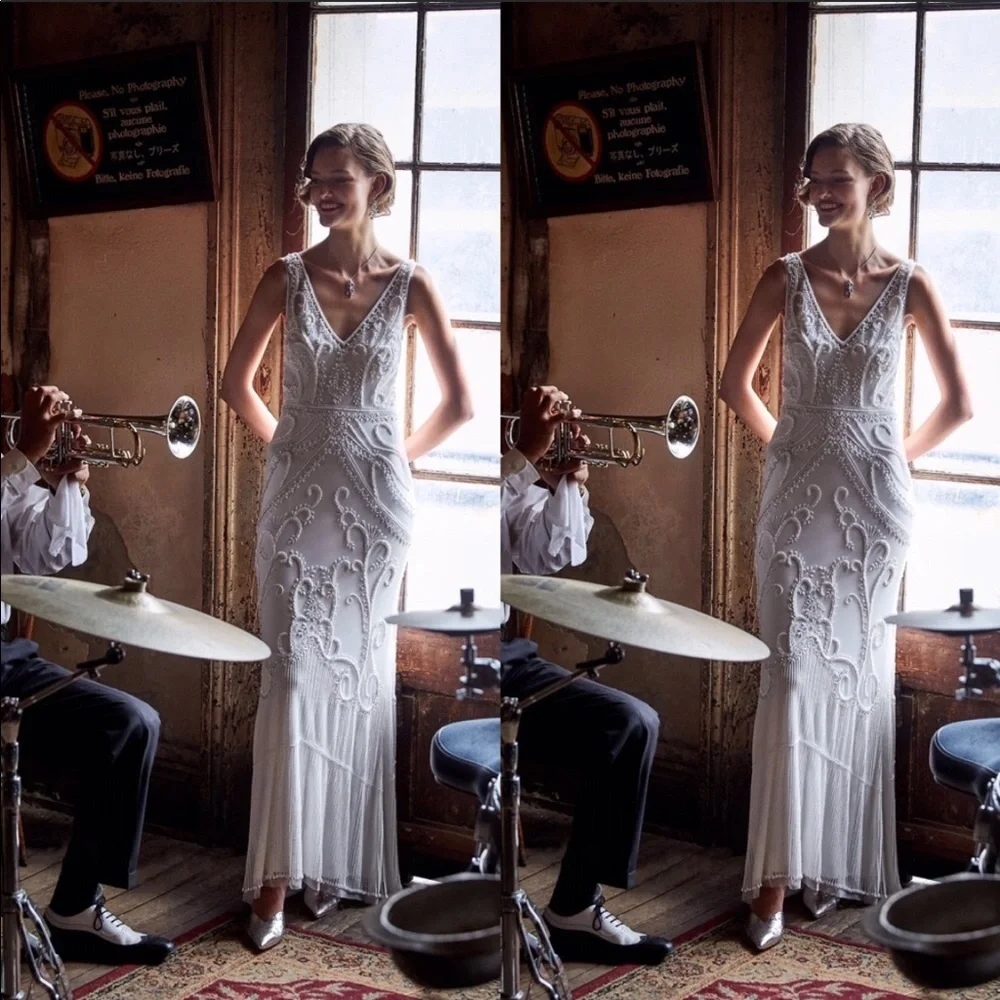 Anthropologie x BHLDN Sorrento Embellished Dress - Picture 6 of 12
